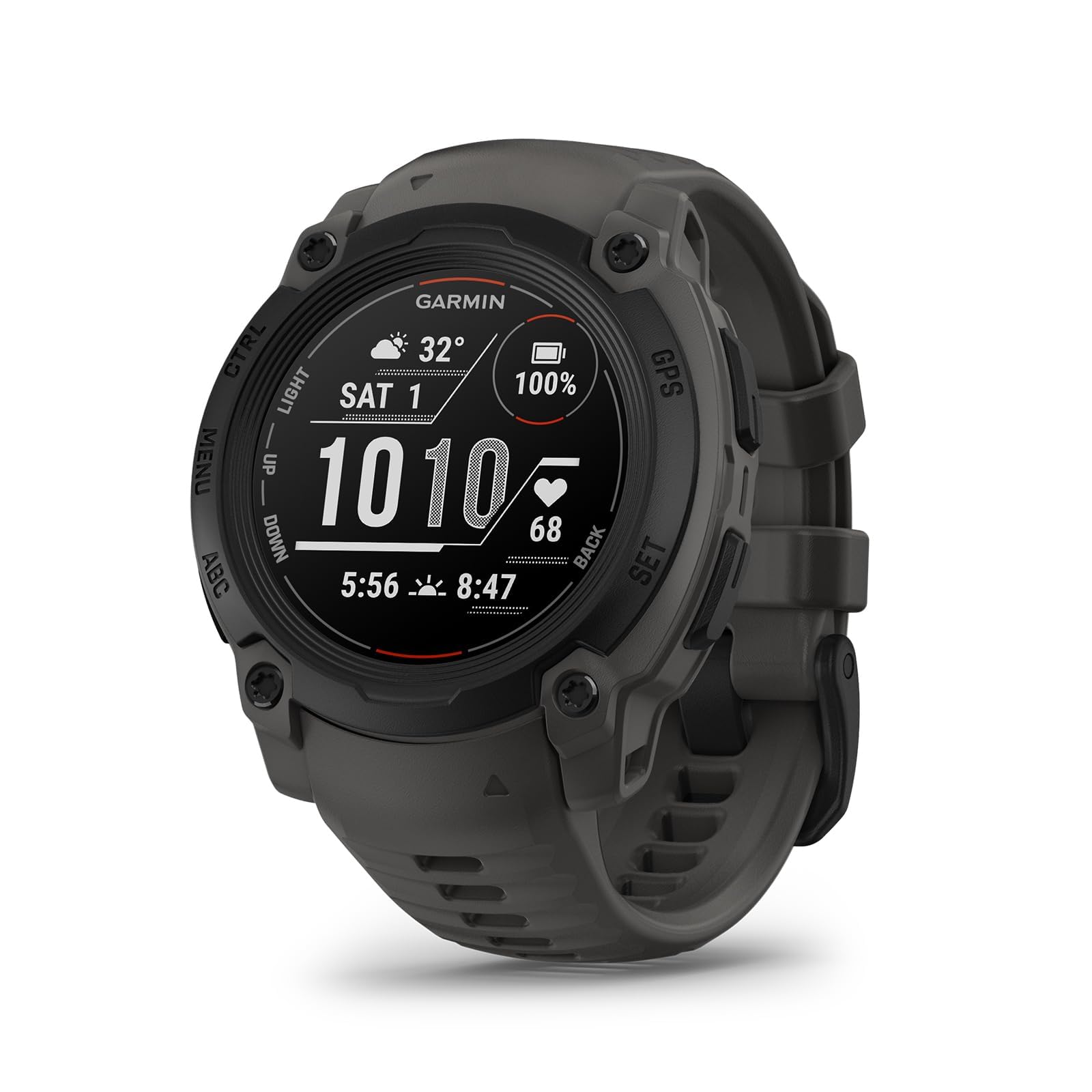 Garmin Instinct E GPS 45mm Smartwatch, Rugged watch with essential smart features, Built-in Sports Apps, Supertough Design Features, up to 16 days Battery Life, Electric Lime