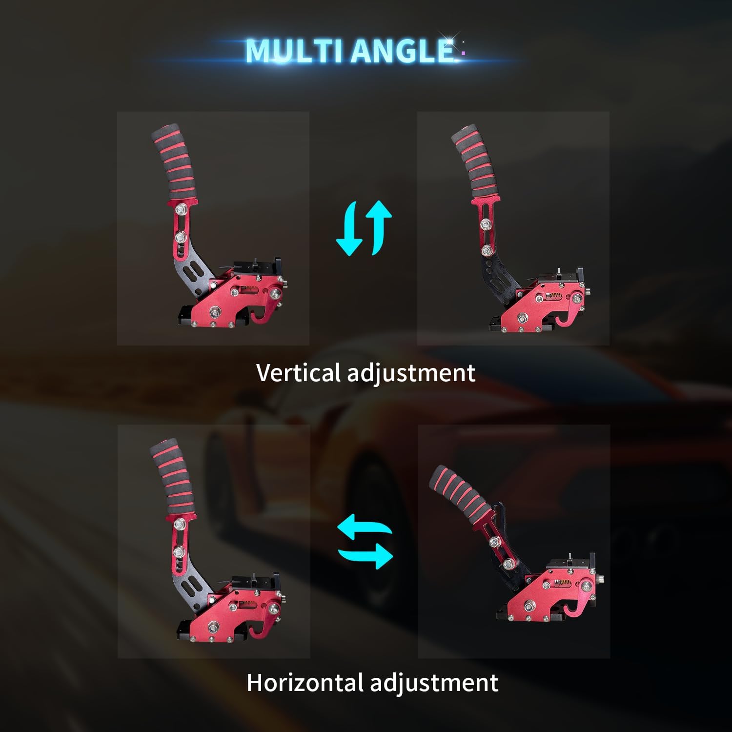 HCXLELD Sim Racing Handbrake, G29 T300 Racing Wheel for PS4/PS5, G920 TX Racing Wheel for XBOX Series X/S, All Racing Wheels for Windows, with Clamp