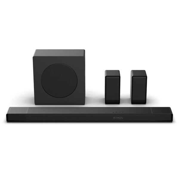 Hisense AX5125H 5.1.2 Channel 500W Dolby Atmos Soundbar with Wireless Subwoofer& Up Firing Speakers& Turly Wireless Rear Speakers