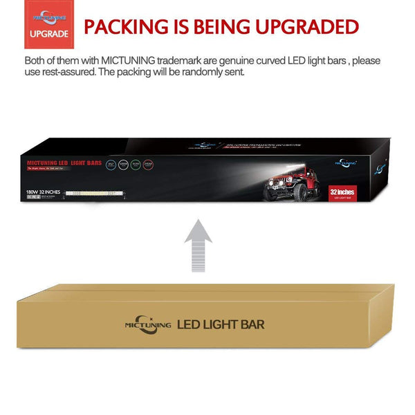 MICTUNING 50 Inch 288W Curved Led Light Bar-Work Lights Flood Spot Combo Beam Waterproof 10-32v for 4WD SUV UTE Offroad Truck ATV UTV