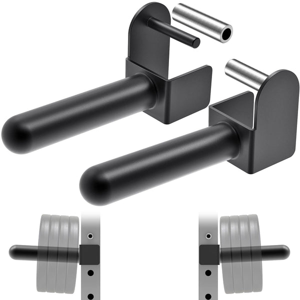 Kipika 3x3 Olympic Weight Plate Holder - Heavy-Duty Steel, Fits 2" Plates on 3x3 Racks with 1" or 5/8" Holes - 300 lbs Capacity Each - Set of 2