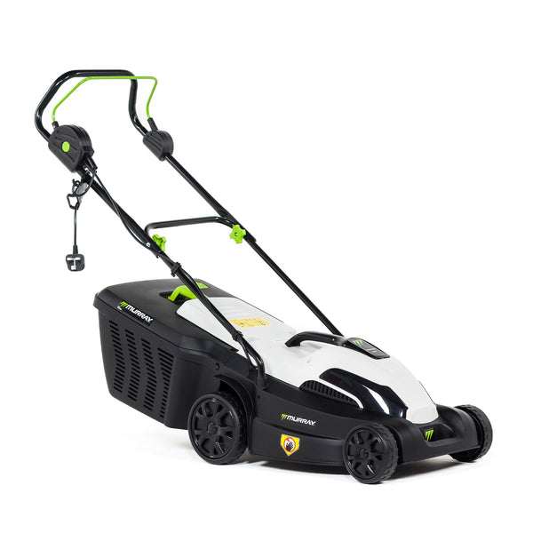 Murray Corded Electric Lawnmower 2-in-1 - Compact Lawn Mower 1200W/32cm with Grass Box 27L for Small Lawns - Ergonomic Soft Grip for Easy Grass Cutting, Overload Protection