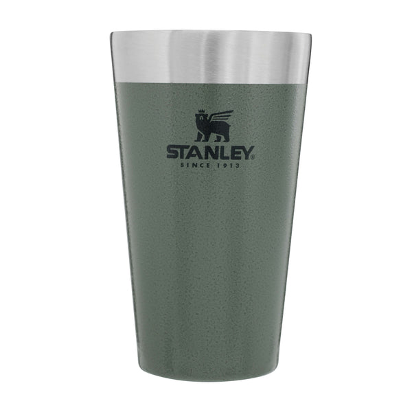 Stanley Adventure Stacking Beer Pint 0.47L - Travel Mug Keeps Drinks Cold For 4 Hours - Stainless Steel Thermal Cup - Stacks Infinitely - Double Wall Vacuum Insulation - Dishwasher Safe - Matte Black