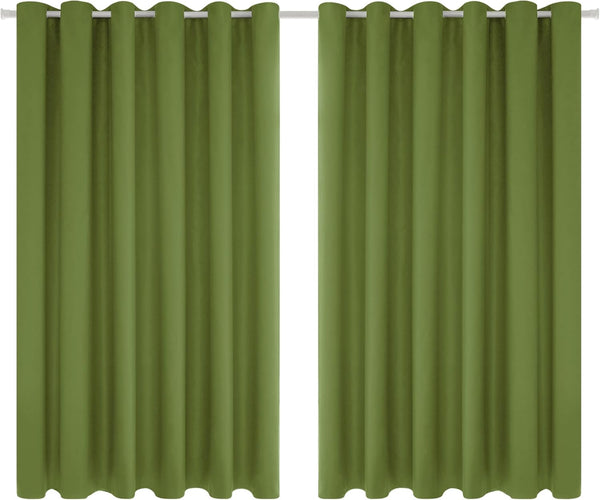 Deconovo Blackout Curtains Eyelet Super Soft Thermal Insulated Ring Top Blackout Curtains for Nursery 46 x 54 Drop Inch Dark Grey 2 Panels