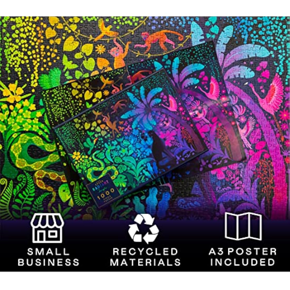 Elena Essex 1000 Piece Jigsaw Puzzles for Adults (Radiant Jungle)