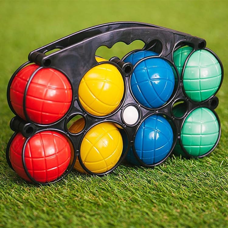 Vivo Technologies 8pc French Boules Set Petanque Balls Garden Game Free Carry Case NEW Fun Kids Entertain