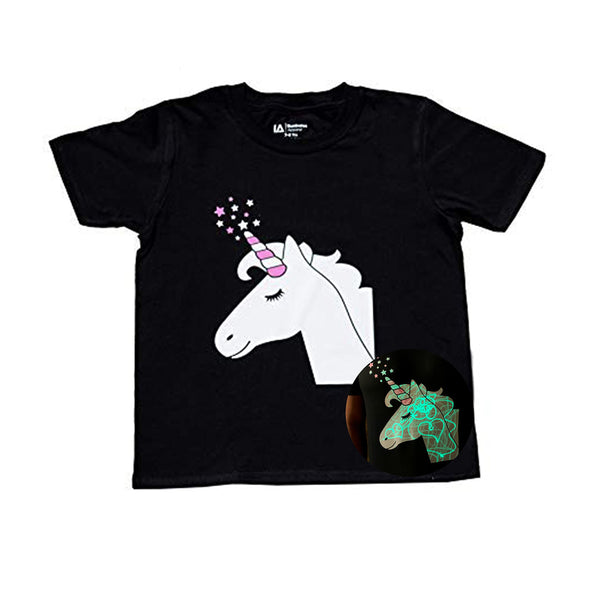 Illuminated Apparel Interactive Glow in The Dark T-Shirt - Fun for Birthday Parties & Festivals - Light up The Night