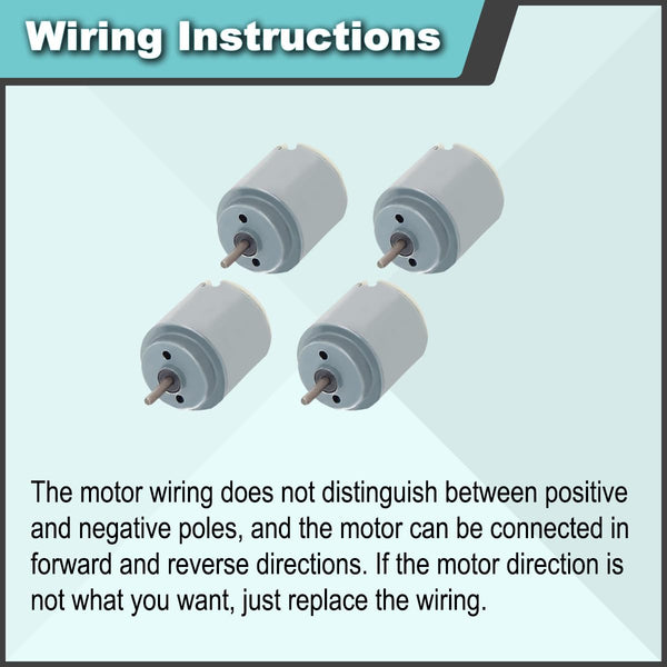 2 Pcs 545 Micro Motor DC 3.7-7.4 V 23500 RPM Long Shaft High Torque Gear RC Power Wheel Mini/Small Motor with Spring Wire, for RC Toy Car/Robot/Mini Fan/Electric Drill/UAV/DIY/Test