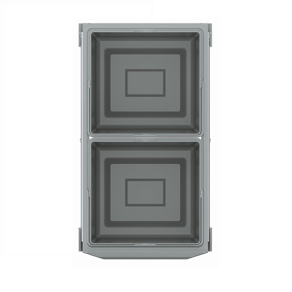 GROHE Kitchen Waste System - 2 Bins (15L Each), Telescopic Action, Floor Mounted for Cabinets 30 cm or Wider, Fits with GROHE Blue Home and GROHE Red