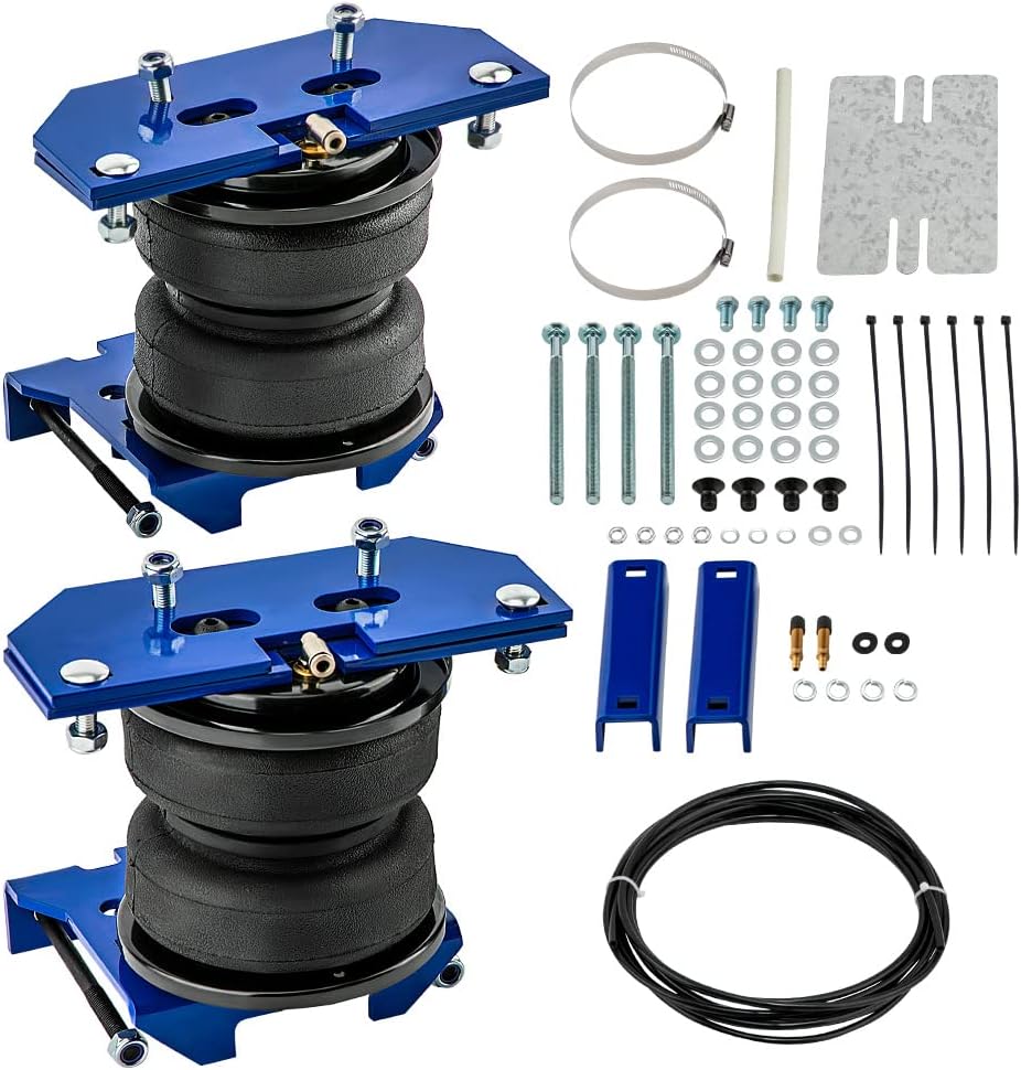 maXpeedingrods Air Bag Suspension Kit, up to 5000 lbs, Air lines, valve, Mounting Bracket, Hardware for Dodge Ram 2500 2003-2013 4WD, for Dodge Ram 3500 2003-2018 4WD