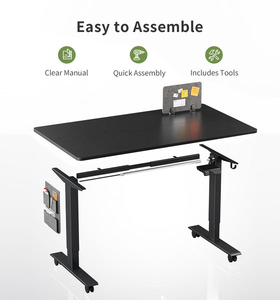MAIDeSITe Height Adjustable Standing Desk Electric Standing Desk Sit Stand Desk Stand Up Desk with Cable Tray 120 * 60cm Desktop for Home Office
