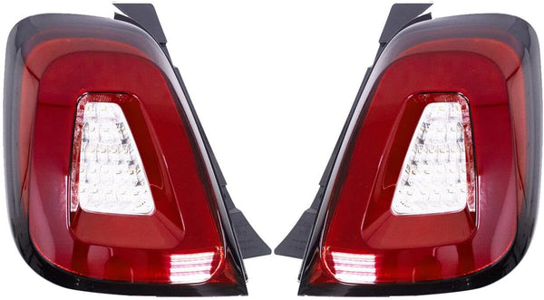 GAZOZ PERFORMANCE Fully LED Tail Lights W/Sequential Dynamic Turn Signals Compatible with 2017-2020 Abarth 500 595