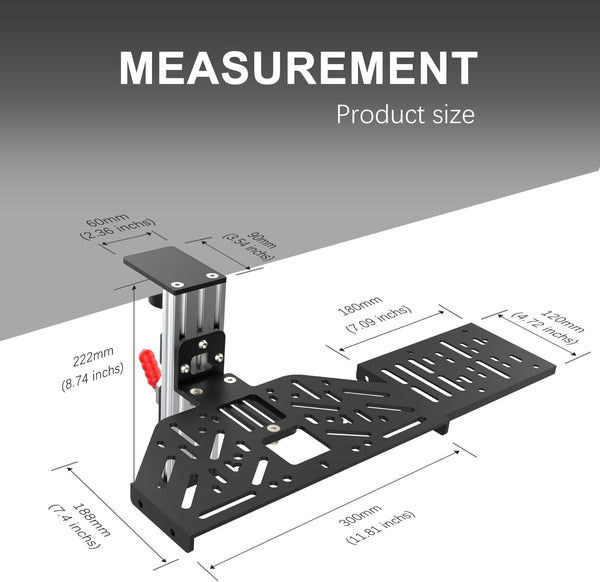 EG STARTS 1x Desk Mount Clamp for Sim Racing Wheel Stand Simulator Cockpit Wheel Stand Racing Steering Shifter Mount fit for Logitech G25 G27 G29 G920 G923 Thrustmaster T248 T300 T-GT TS-PC T500 T818