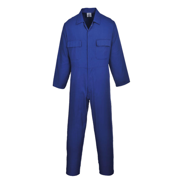 Portwest S999 Men's Work Coveralls - Protective Polycotton Work Overalls Durable Workwear Boiler Suit for Mechanics Warehouse Garages DIY Navy, X-Large