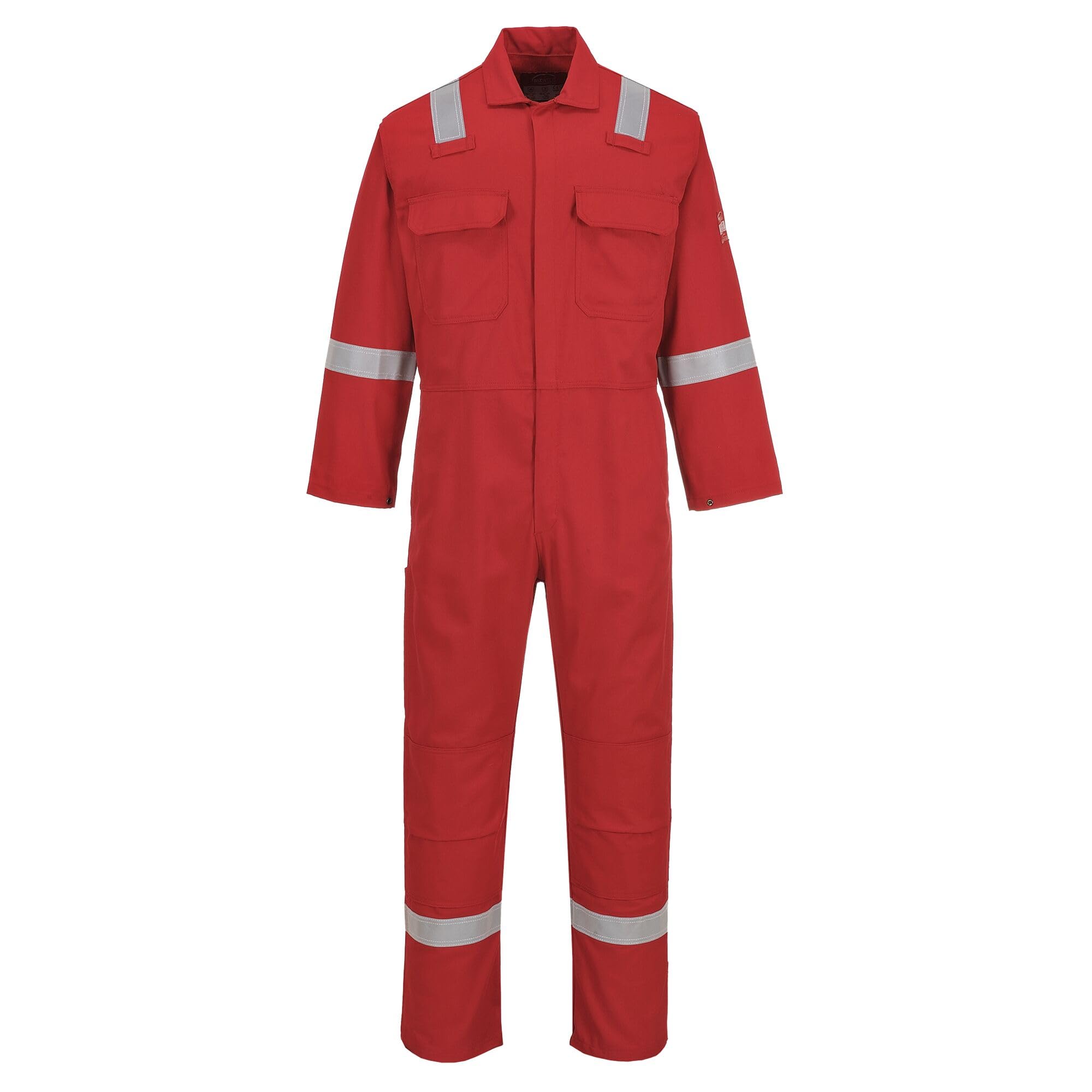 Portwest BIZ5 Men's Hi Vis FR Coveralls - Bizweld Iona Flame Resistant Fireproof Workwear Overalls