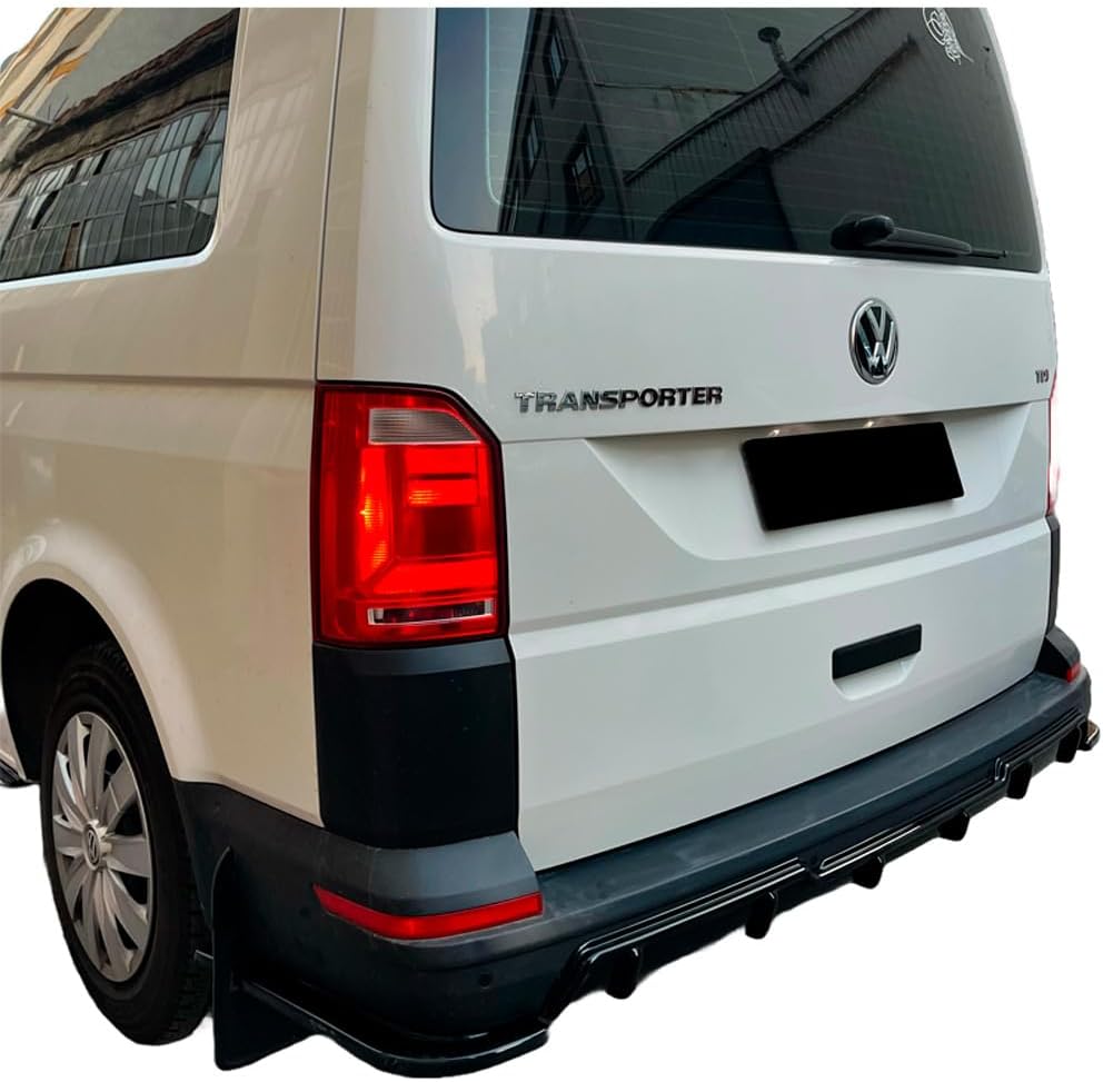 Oneway Rear Side Diffusors compatible with Volkswagen Transporter T6/T6.1 2015-2022 - Gloss black