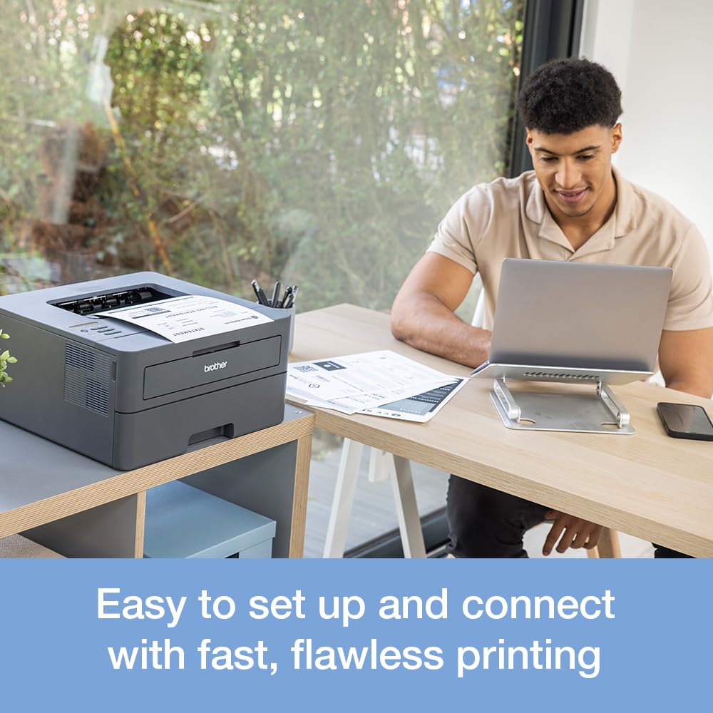 Brother HL-L2400DW Mono Laser Printer |Single function | Automatic 2-sided print |A4 |UK Plug