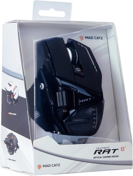 MAD CATZ R.A.T. 8+ Gaming Mouse (USB/Black/16000dpi/11 Buttons) - MR05DCINBL000-0