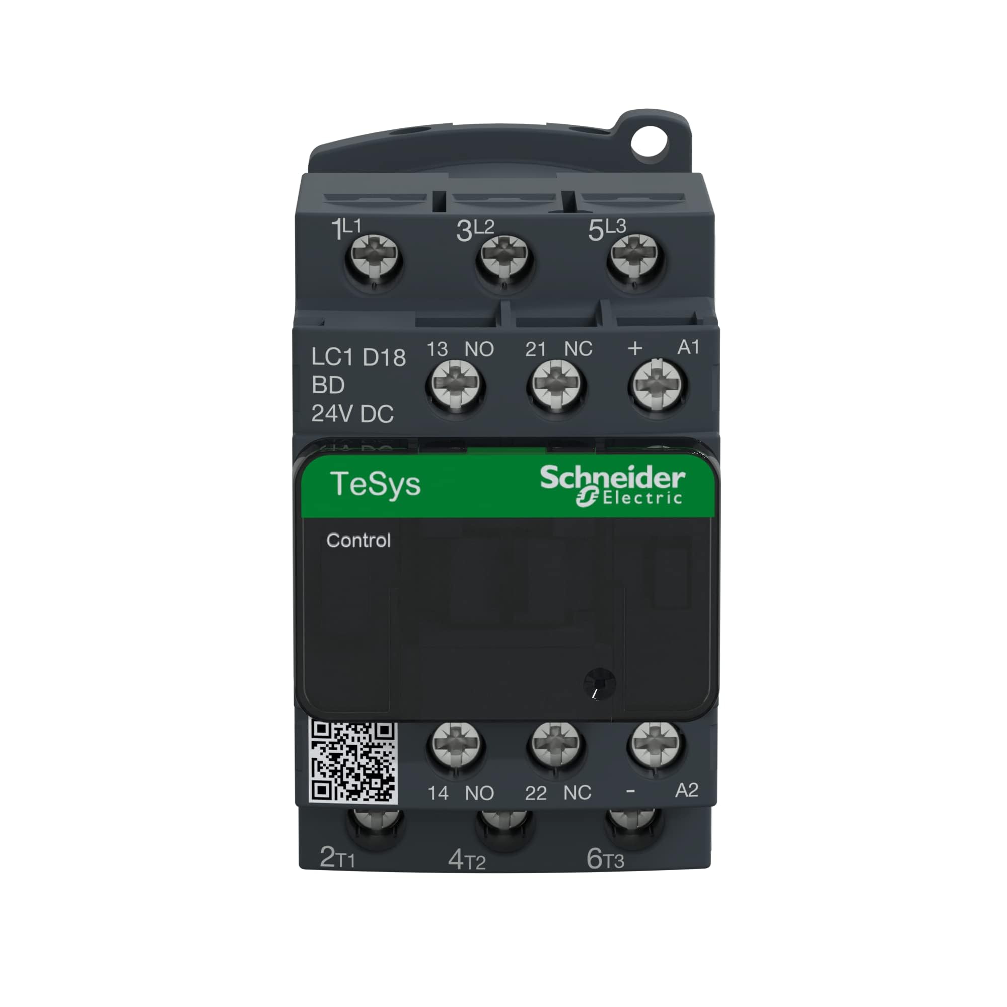 Schneider Electric, TeSys D contactor - 3P(3 NO) - AC-3 - <= 440 V 38 A - 230 V AC 50/60 Hz coil, LC1D38P7