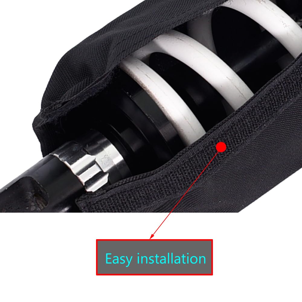 MiJunHD Motorcycle Rear Shock Absorber Pedal Shock Absorber Dust Cover Waterproof Cover Protective Cover ATV Electric Vehicle Off-road Motorcycle, 35CM (ROCKST)