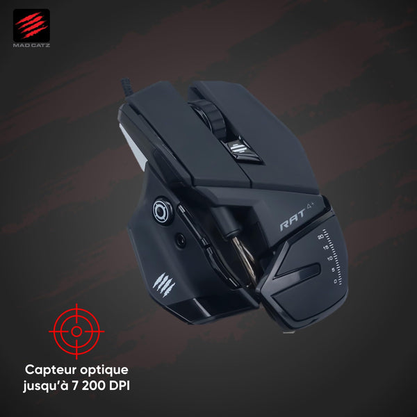 MAD CATZ R.A.T. 8+ Gaming Mouse (USB/Black/16000dpi/11 Buttons) - MR05DCINBL000-0