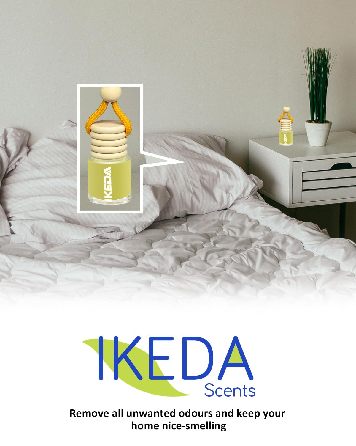 Ikeda scents Ikeda Car Air Fresheners | Automotive Hanging Pendant | Auto Perfume Diffuser with Real Oil | Strong and Long Last Fragrance | Fresh Smell Cover Odours | Car Accessories for Men Women