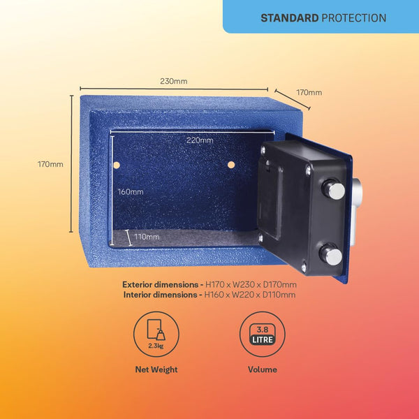 Yale - Electronic Alarmed Safe Laptop - Standard Security - YLC/200/DB2