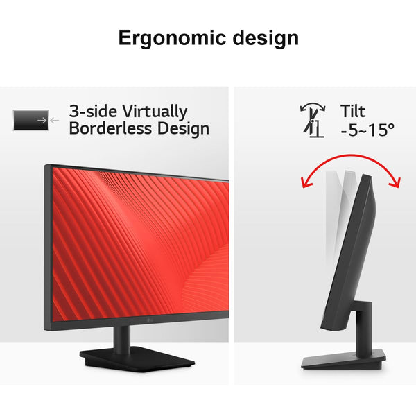 LG Electronics Monitor 24MS500, 24 Inch, 1080p, 100Hz, 5ms, IPS Display, Smart Energy Saving, HDMI