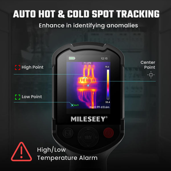 MiLESEEY TR10 Thermal Imaging Camera, Super Resolution 192 x 192 Thermal Camera, 25 Hz Refresh Rate, -4°F to 1022°F Handheld Infrared Imager, 8-Hour Battery Life Infrared Camera