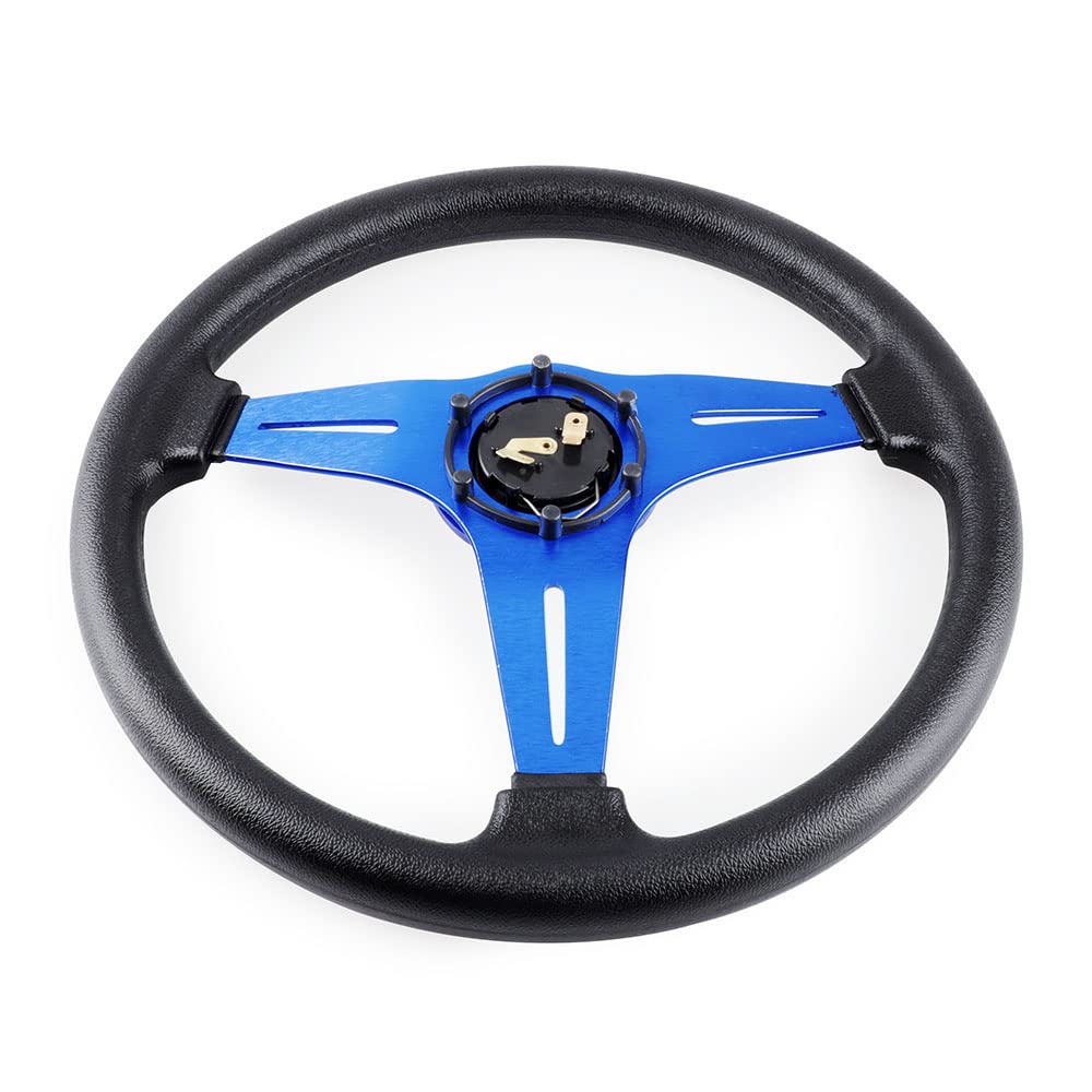 YEHICY Auto Racing Flat Steering Wheel with Purple Spokes 350mm 13.8”6 Bolts Grip Vinyl Leather Universal Simulation Game Steering Wheel For Logitech G29 G920 G923
