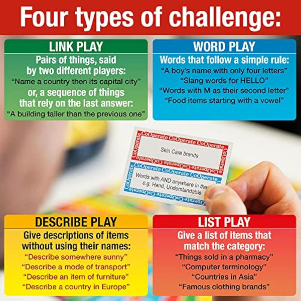 Drumond Park Co-operate, Board Games for Families and Teenagers, Fast Talking Board Game for Adults suitable From 12+ Years