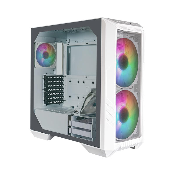 Cooler Master HAF 700 PC Case - Full-Tower, E-ATX Compatible, 5 x Pre-Installed Fans, Rotatable Radiator Bracket, TG Side Panel, Tool-Free Design, ARGB Controller Included