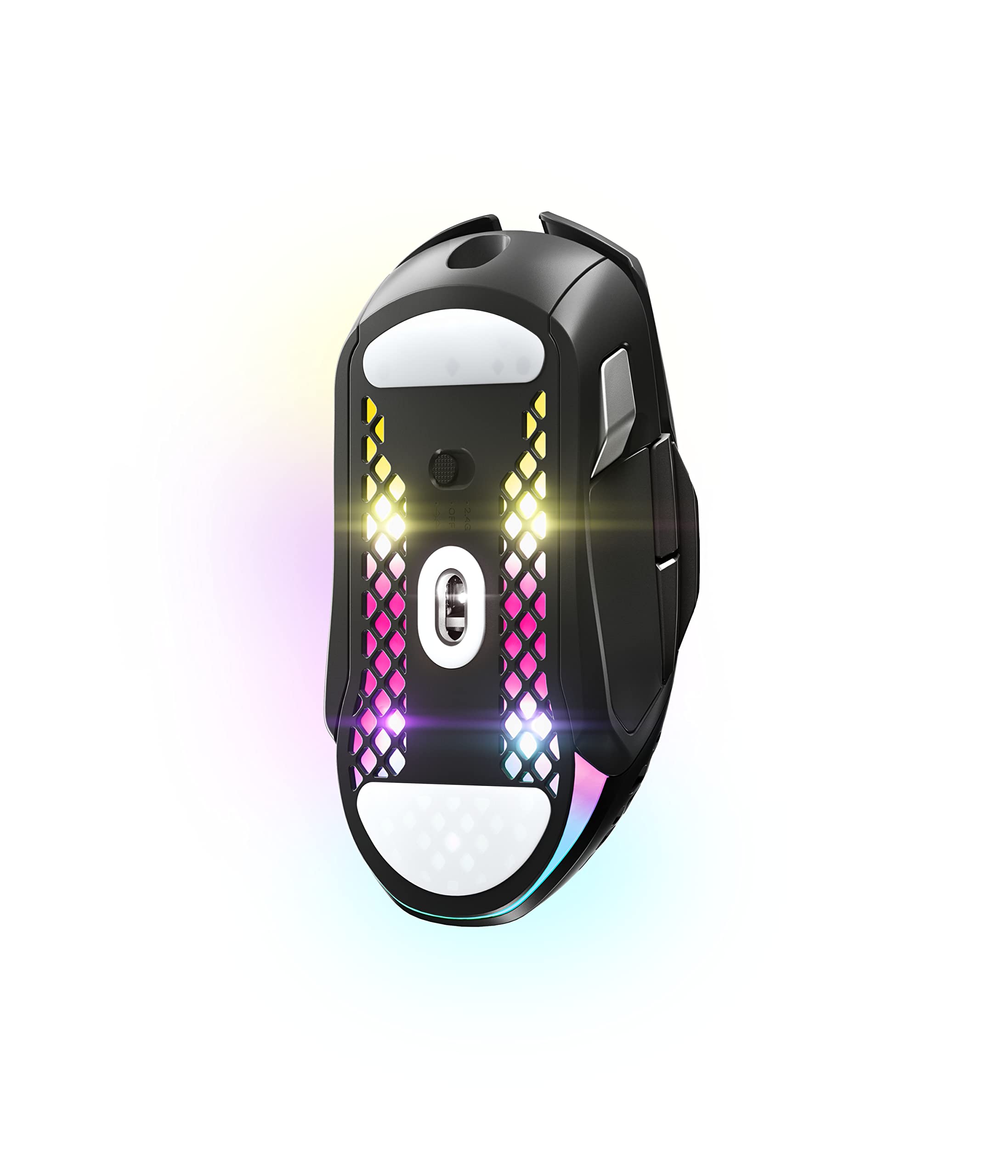 SteelSeries Aerox 5 Wireless - Holey RGB Gaming Mouse - Ultra-lightweight Water Resistant Design - 9 Buttons - Lag-free 2.4GHz / Bluetooth Wireless - 18K DPI TrueMove Air Optical Sensor