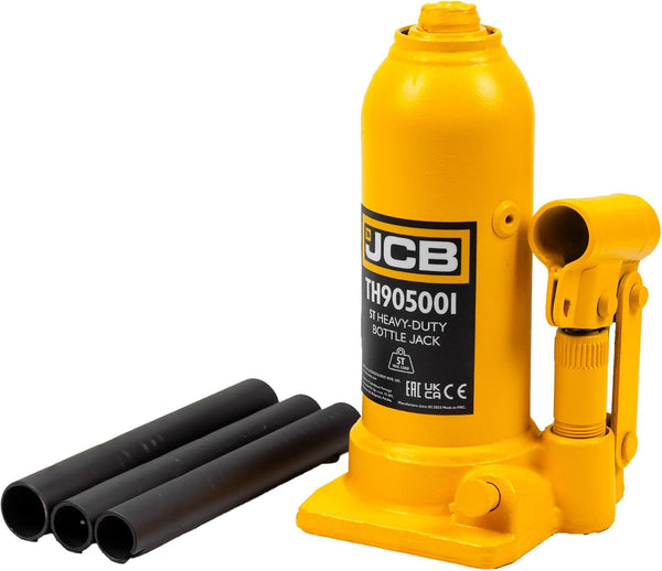 JCB 8 Tonne Heavy-Duty Automotive Hydraulic Bottle Jack, 488mm Maximum Lift