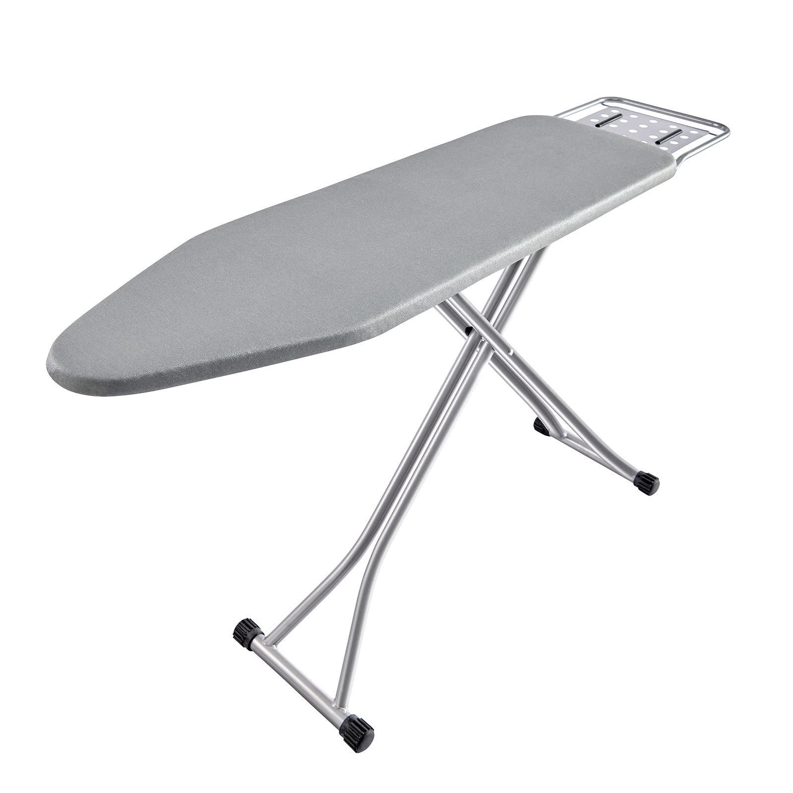 BKTD Ironing Board, Heat Resistant Cover Iron Board with Steam Iron Rest, Non-Slip Foldable Ironing Stand. Heavy Sturdy Metal Frame Legs Iron Stand(13