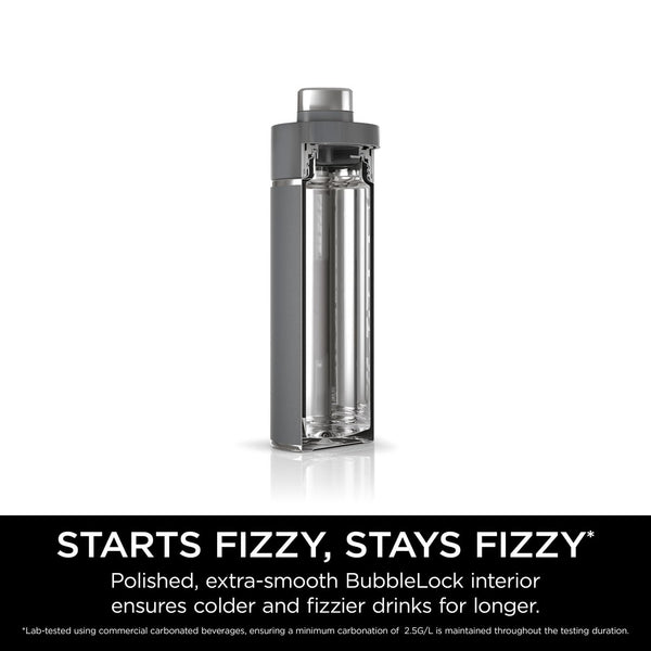 Ninja Thirsti Water Bottle and Flask 709 ML With Leak-Proof Lid, Designed For Carbonated, Hot & Cold Drinks, Ideal For Travel & Sports, Triple Insulated, Stainless Steel Bottle, Black, DW2401EUUKBK