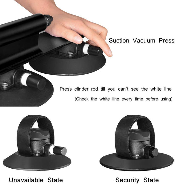 ROCKBROS Suction Bike Rack Car Roof Bike Rack Bicycle Carriers for Cars Roof Bicycle Holder Roof Mounted Quick Release Aluminium Alloy with Sucker