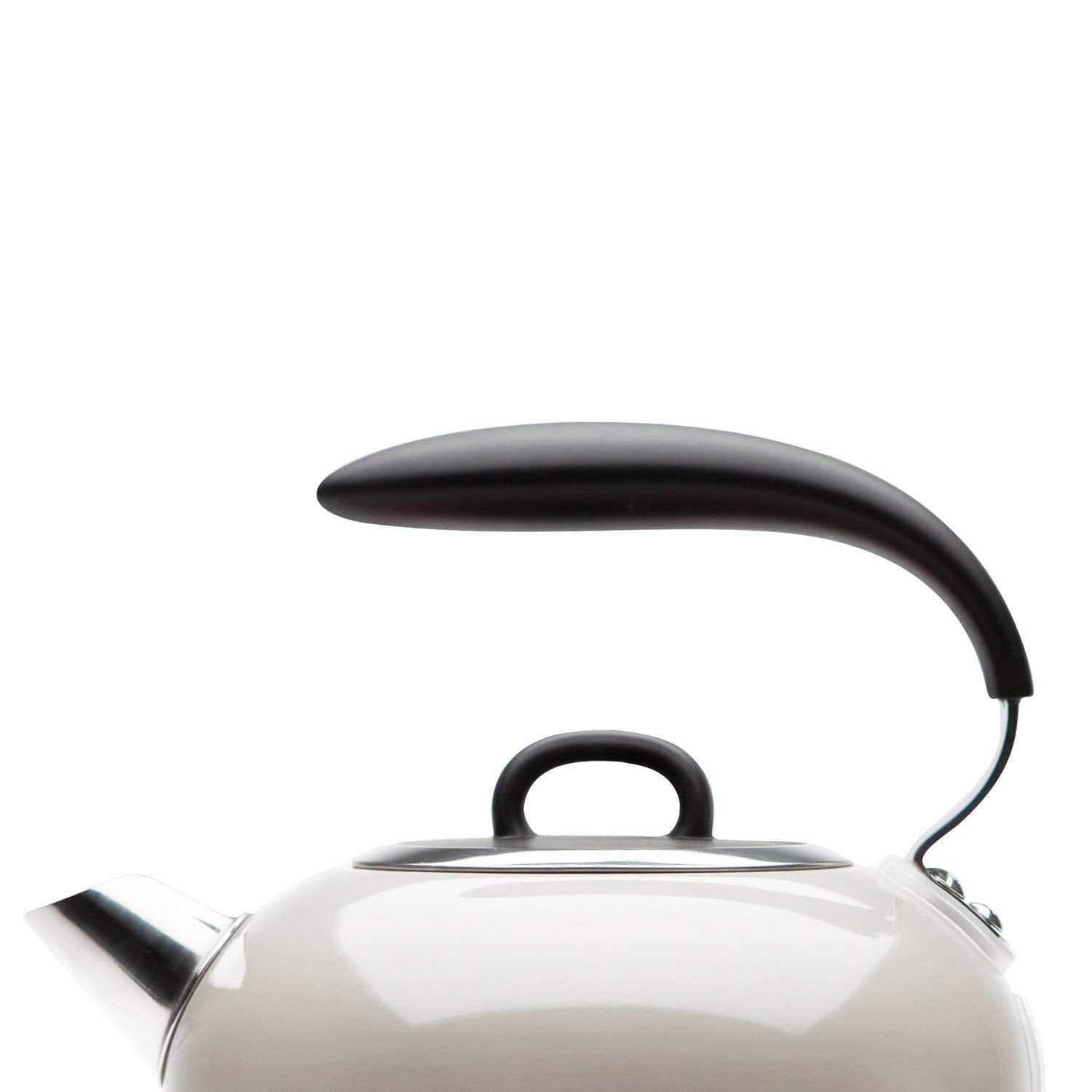 Haden Jersey Stainless Steel Kettle - 3000W Rapid Boil Technology, Ergonomic Design, BPA-Free, Safety Features, and Stylish Chrome Detailing, Putty