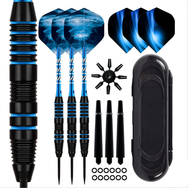 Steel Tip Darts Set,3 Pack Professional Dart with Aluminum Shafts and Darts Case