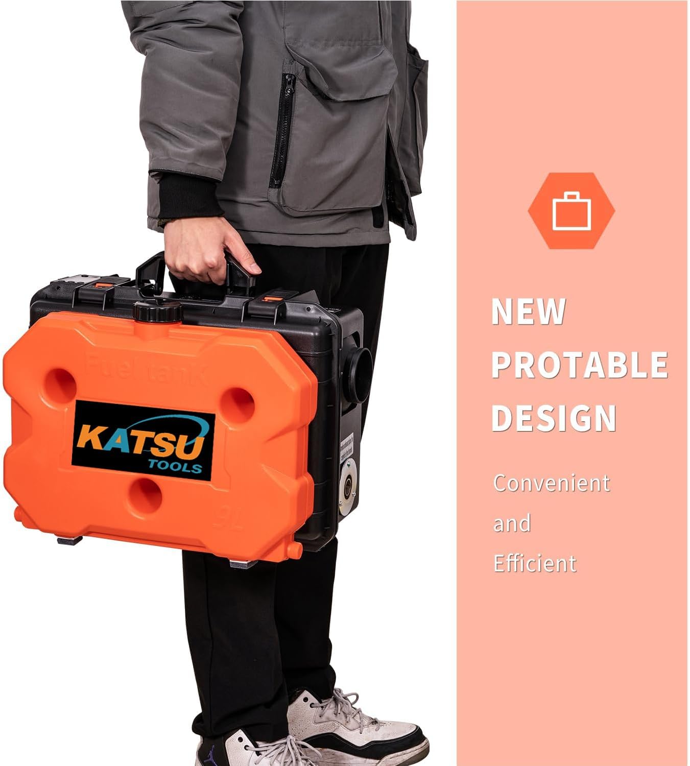 KATSU Tools Camping Diesel Air Heater 12V 24V 220V 8KW All-in-One Car Truck Diesel Parking Heater, with LCD Display and Remote Control, for Campers, RV, Boat, Trailer, Motorhomes