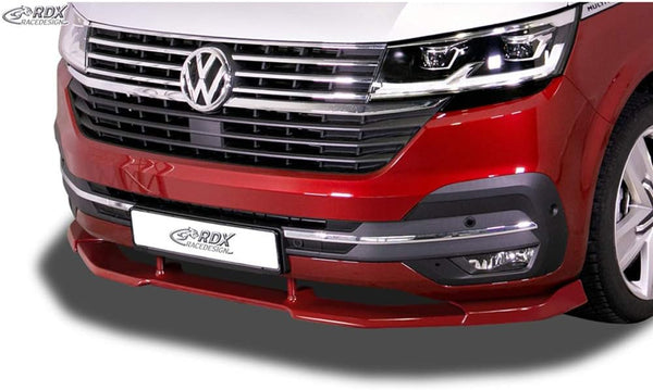 RDX Racedesign Front spoiler Vario-X compatible with Volkswagen Transporter T6 Facelift (T6.1) 2019- (painted & unpainted bumper) (PU)