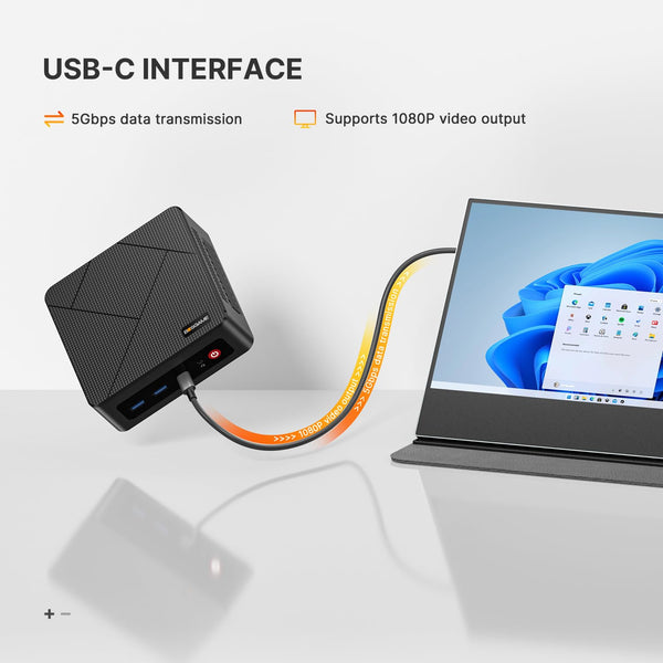 BOSGAME Mini PC [Dual LAN], AMD Ryzen 7 5825U (8C/16T, up to 4.5Ghz) 32GB DDR4 1TB SSD Mini PC Dual Channel, 4K@60Hz Mini Desktop Computers Wi-Fi 6E/BT 5.2