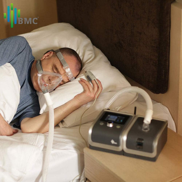 BMC GII E-20A Sleep Ventilator, Fully Automatic Sleep Breathing Machine, Anti Snore Devices, 4-20 hPa Improved Sleeping, with a Full Size Nose Mask Set, Gifts for Dad/Mom