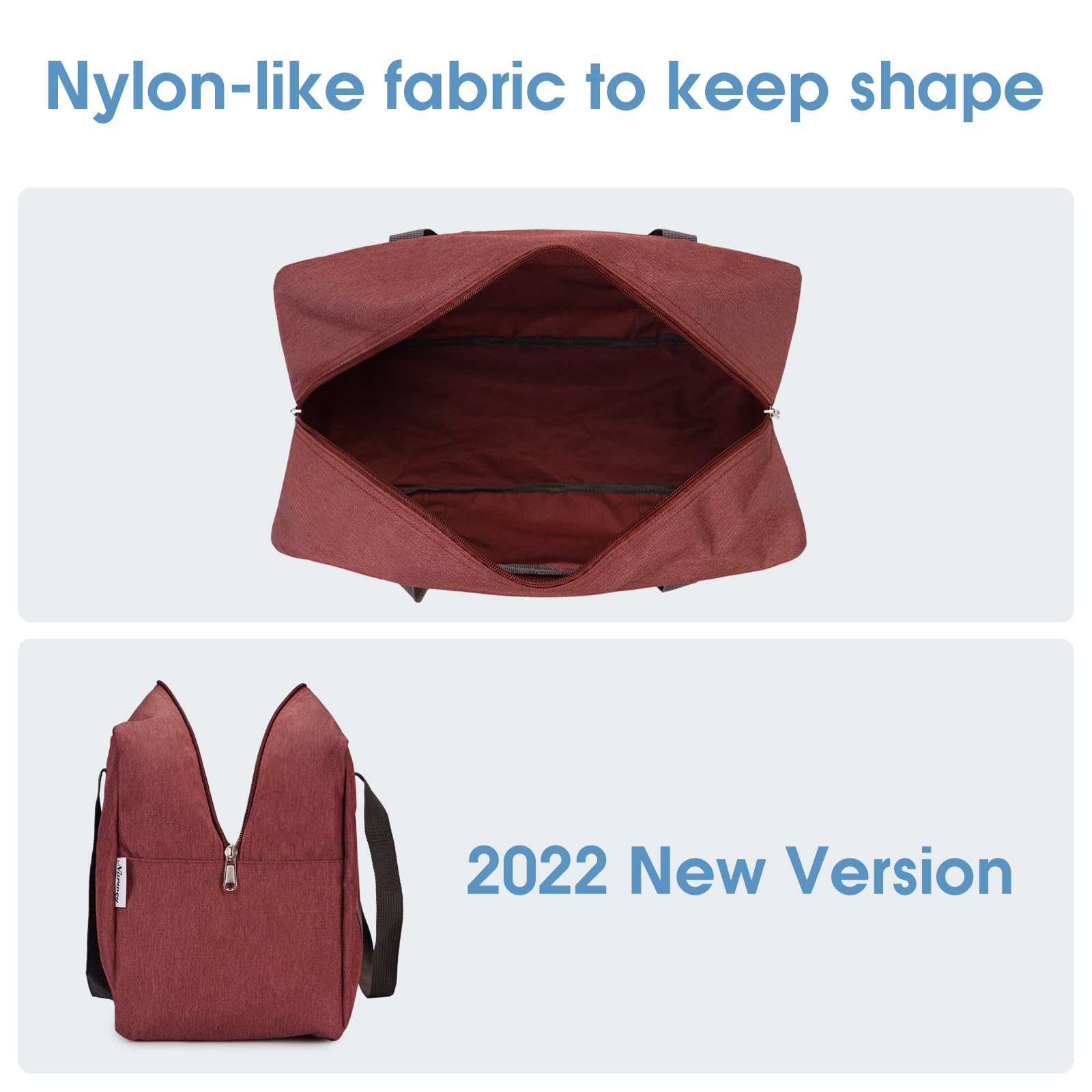 for Ryanair Airlines Cabin Bag 40x20x25 Underseat Foldable Travel Duffel Bag Holdall Tote Carry on Hand Luggage Overnight for Women and Men 20L (Black)