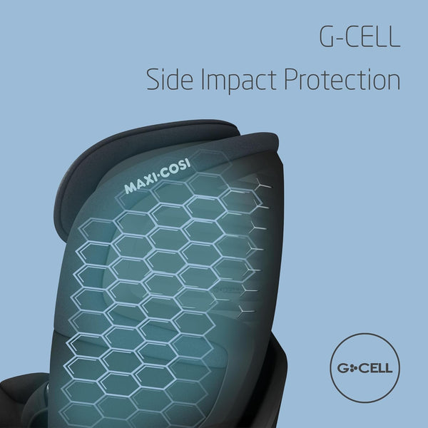 Maxi-Cosi Emerald S i-Size, 360 Swivel Car Seat, 0-12 Years 40-150cm, Multi-Age Baby Car Seat, Isofix 0-36 kg car seat, Rearfacing, 4 Recline Positions, G-Cell Side Impact Protection, Tonal Graphite