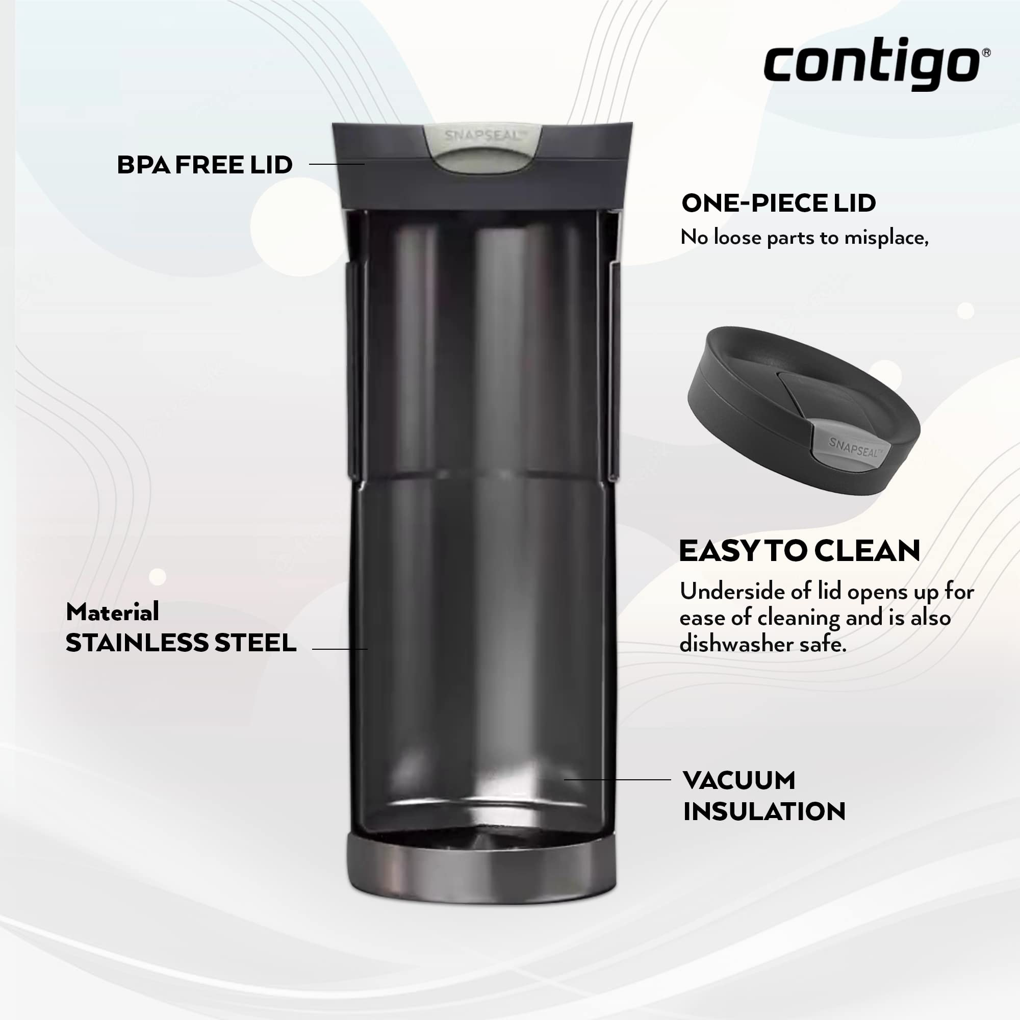 Contigo Byron SNAPSEAL™ Travel Mug, 470 ml