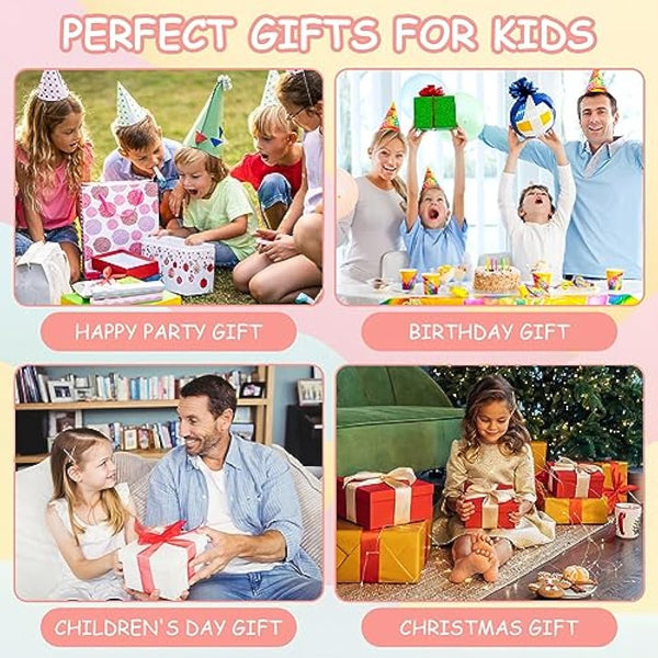 Ainiv Pop Game Sensory Fidget Toys, Light Up Pattern Popping Handheld Game, Puzzle Bubble Controller Machine, Ball Push Stress Toys Fun Present for Kids and Aldults, Pink Frog