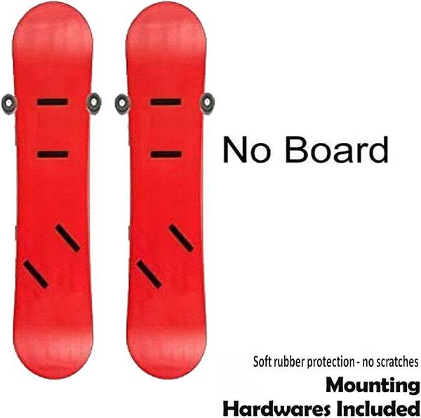 Ski/ Snowboard Storage Rack, Snowboard Display Rack, Wall Mount Storage Organizers, Floating Hanger Rack - Invisible Design - Hold 2 Snowboard - Screws and washer Included - Protect Snow Board
