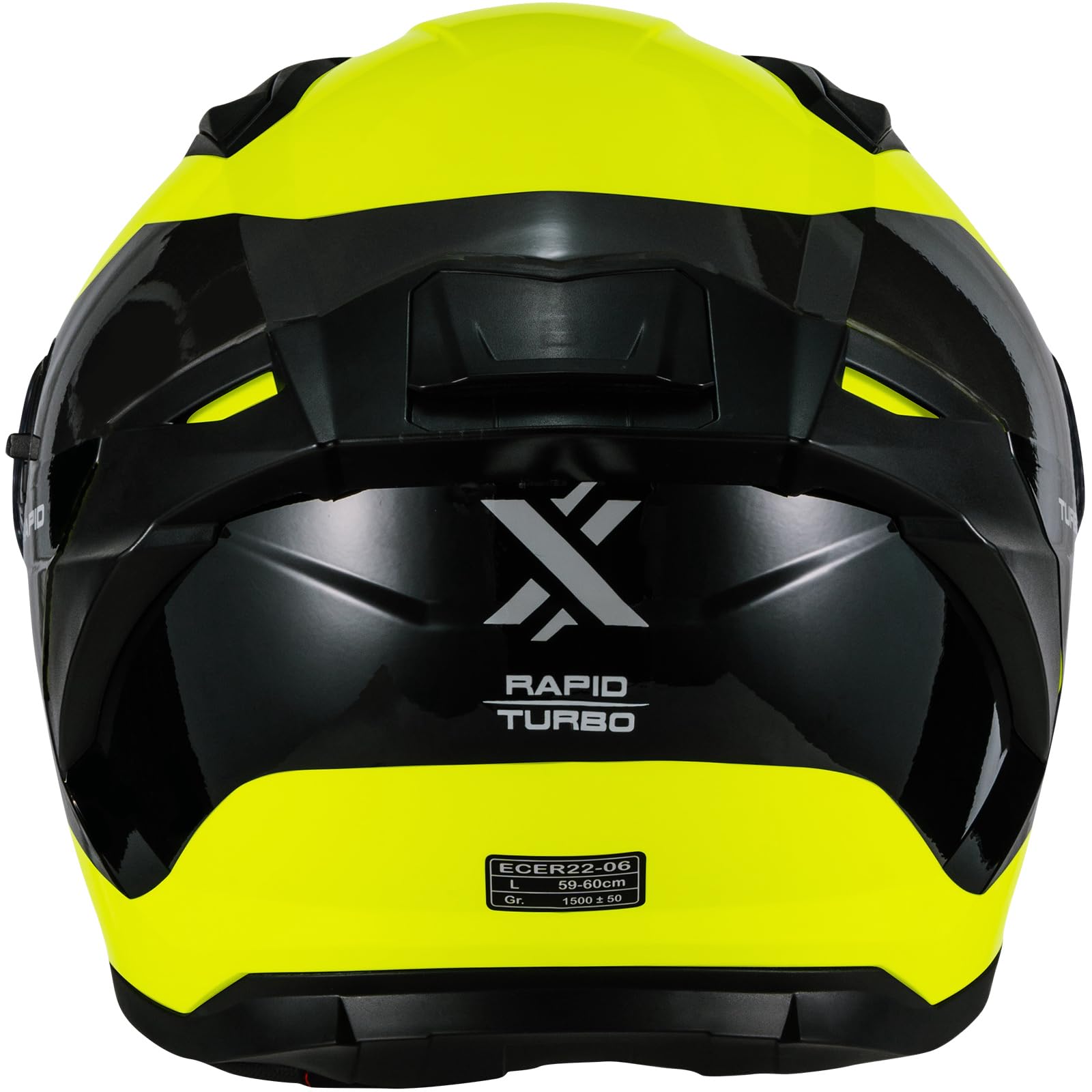 Shox Rapid Turbo Motorcycle Helmet ECE 22.06 Approved Unisex Full Face Street Motorbike Protective Crash Lid for Sport Touring and Road Bike Riding