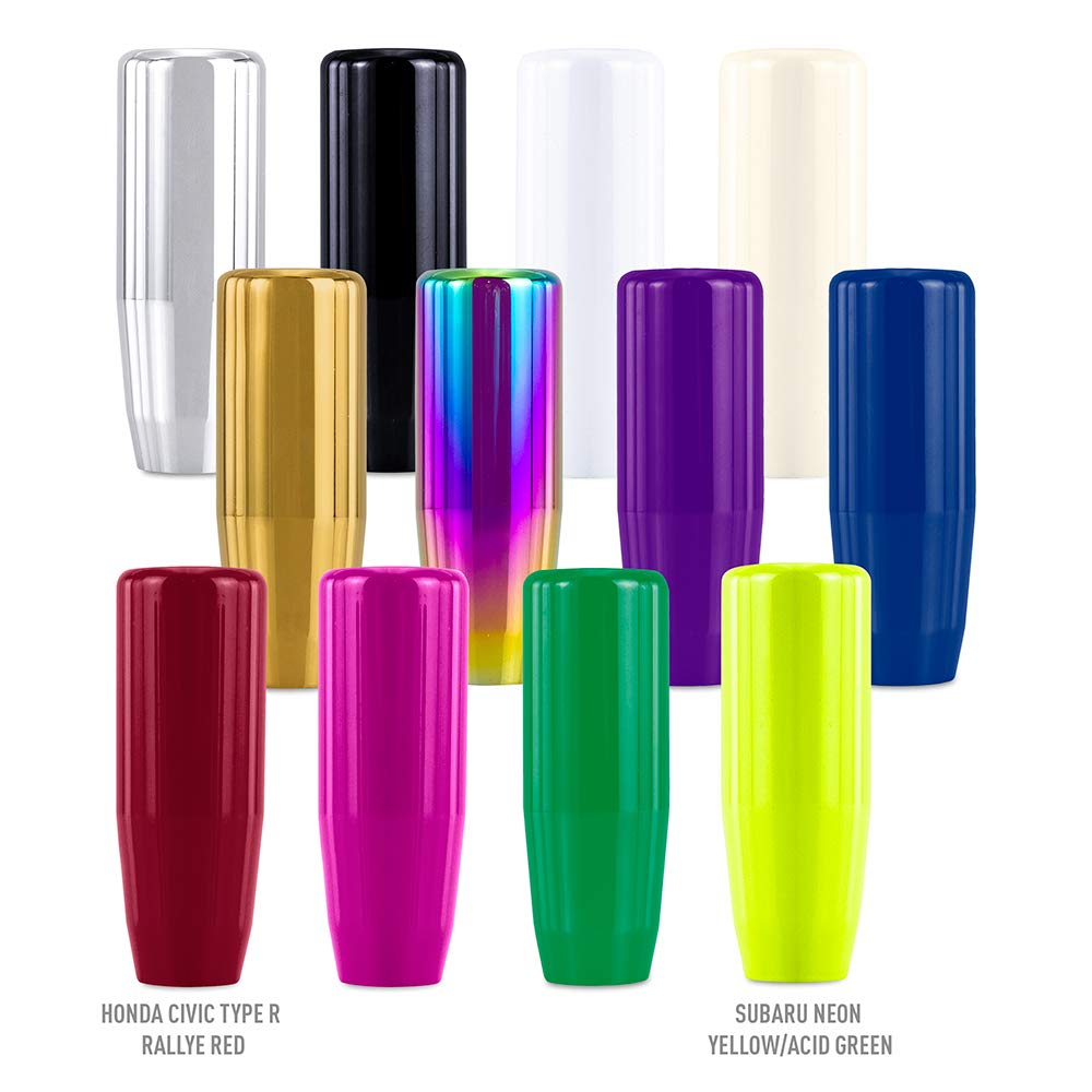 Mishimoto MMSK-NY Weighted Shift Knob, Neon Yellow, Matches Subaru STI